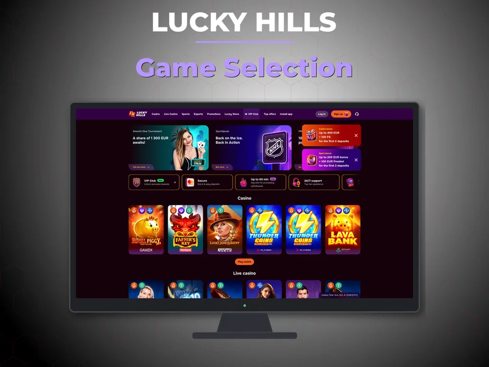 Lucky Hills - Game Selection
