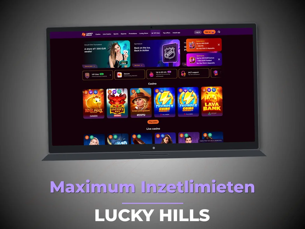 Lucky Hills - Maximum Inzetlimieten